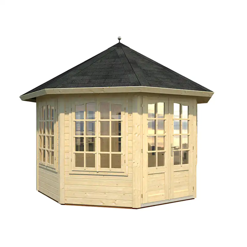 Lusthus Palmako Veronica 7 Trädgårdspaviljon 9,2 m² i Obehandlat Trä