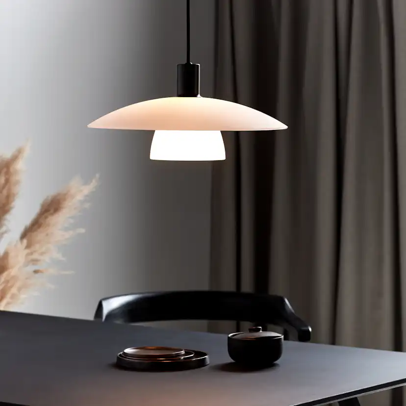 Taklampa Nordlux Verona Svart Glas Pendel E27 Takbelysning