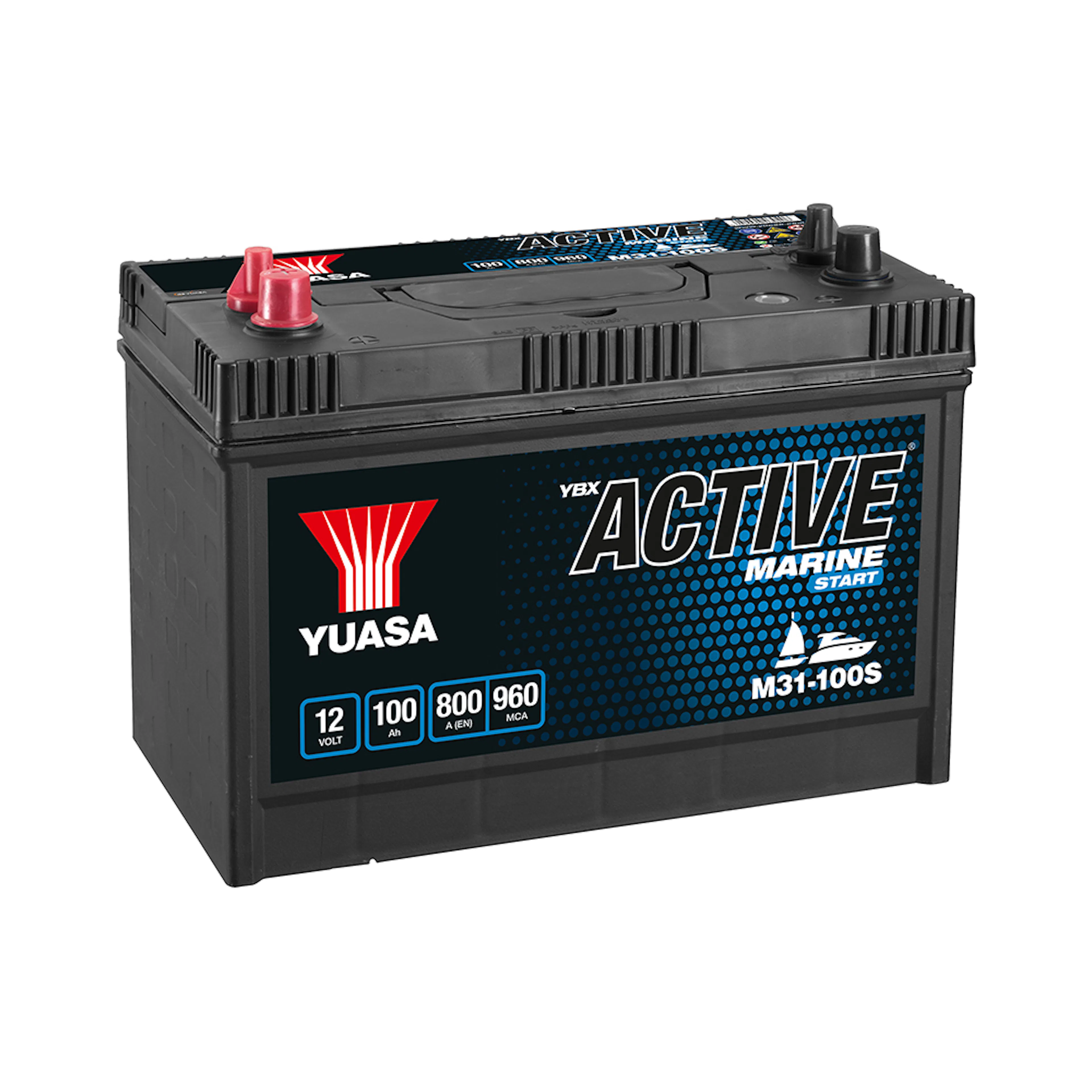 Marinbatteri Yuasa 100Ah 960A