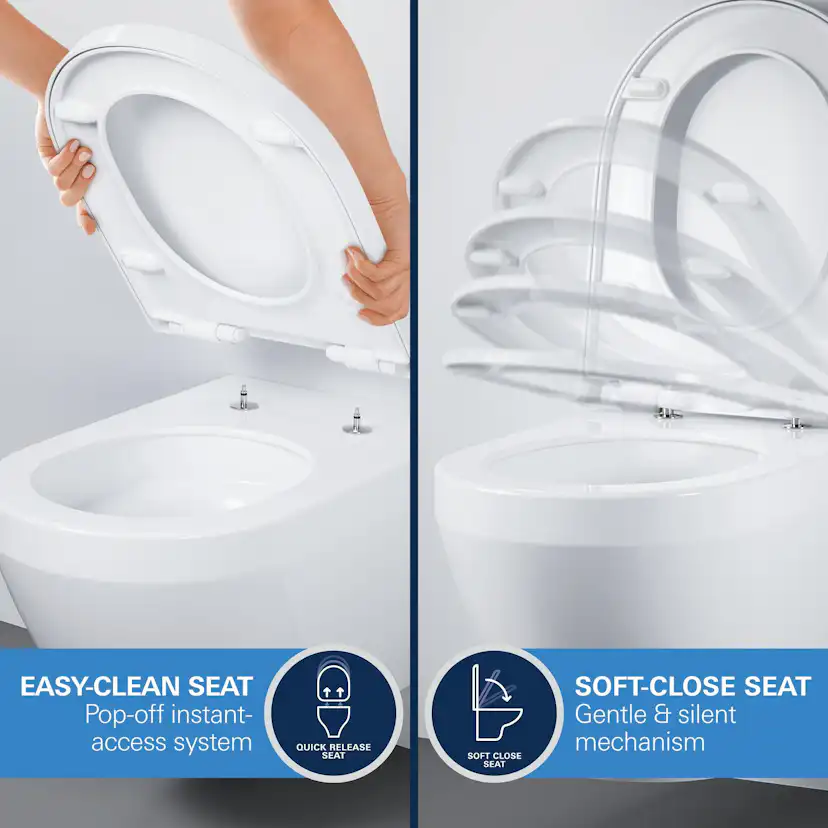 Vägghängd Toalettstol Grohe Solido Euro 5-i-1 Komplett