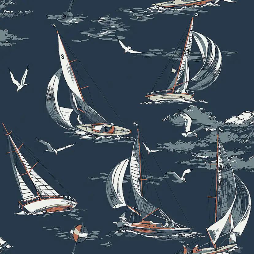 Boråstapeter Marstrand II Sailboats 8853