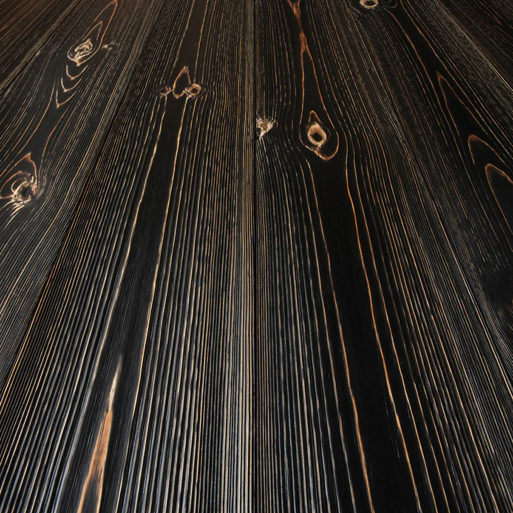 Massivt Trägolv Baseco Antik Svart Furu