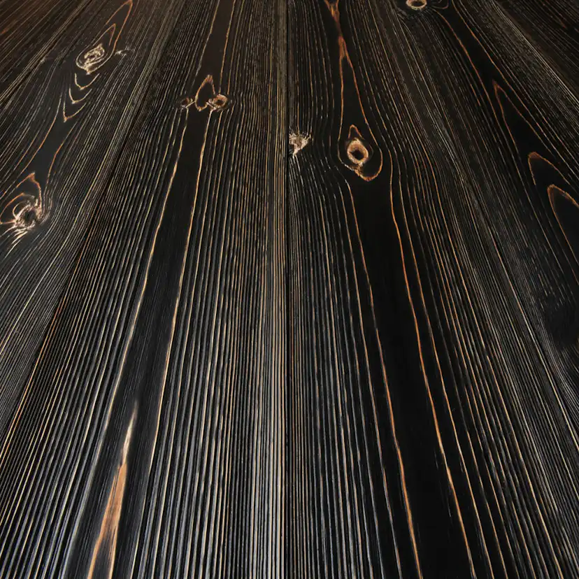 Massivt Trägolv Baseco Antik Svart Furu