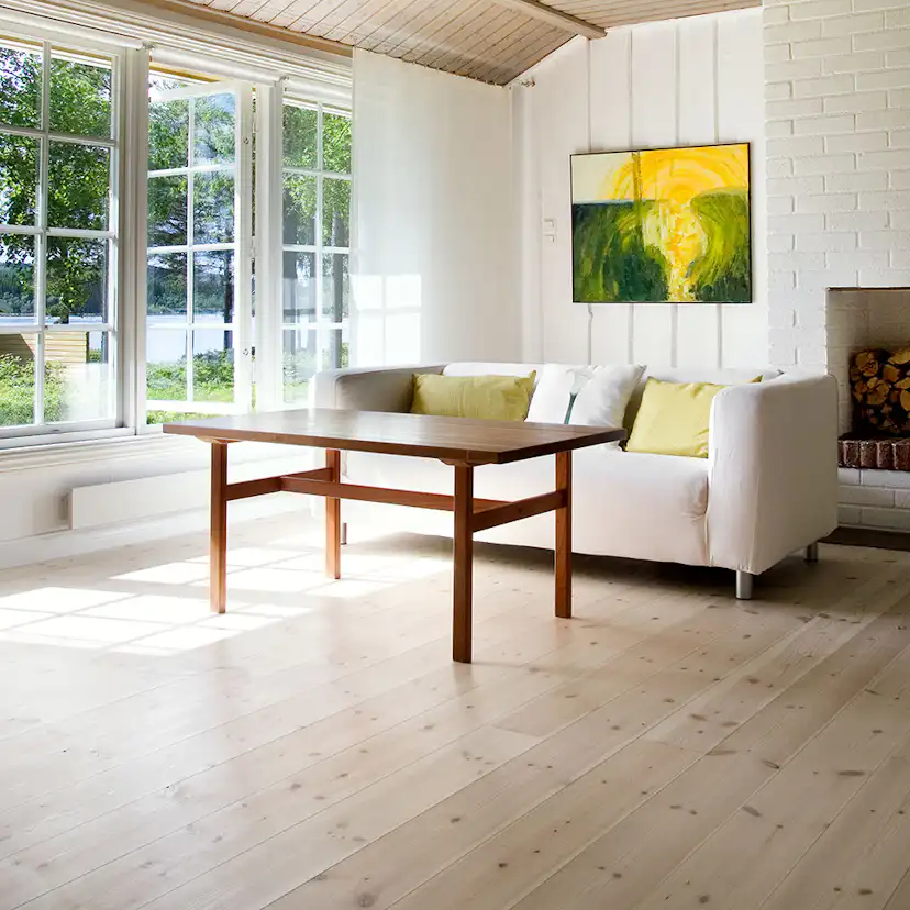 Massivt Trägolv Baseco Modern Hårdvaxoljad Natur Furu