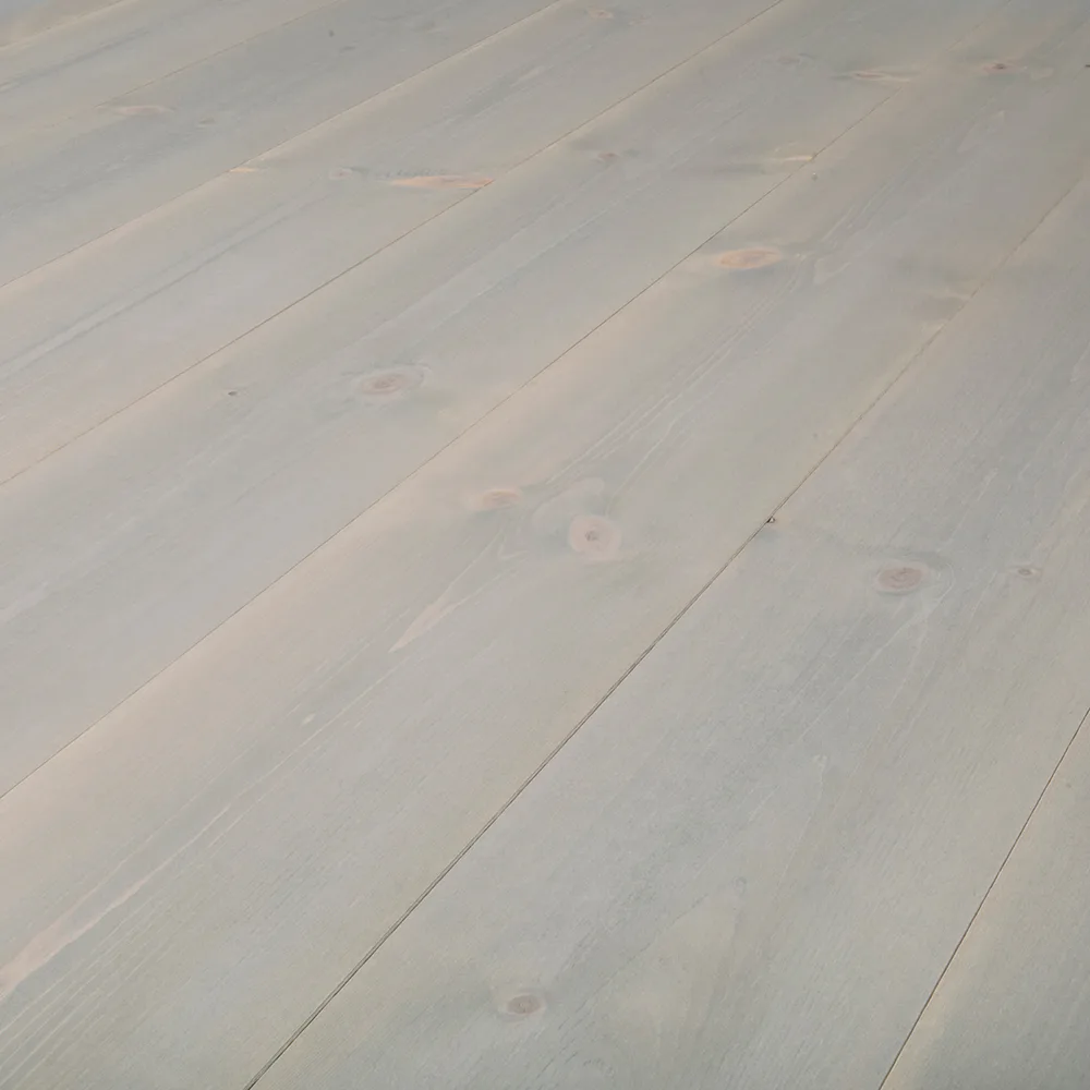 Massivt Trägolv Baseco Trend Grå Furu