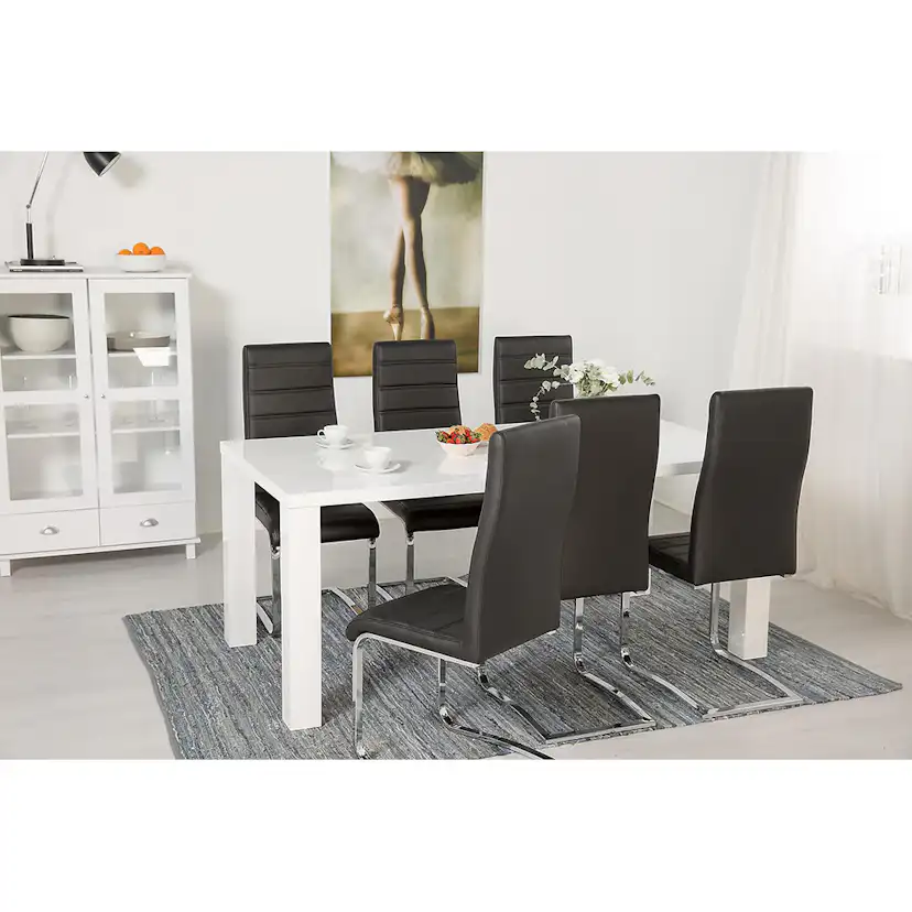 Matgrupp In Living Cibus med 6 Stol In Livingar