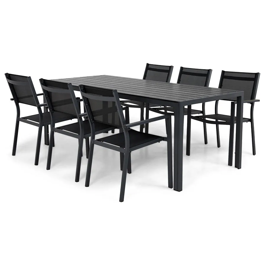 Matgrupp Comfort Garden Tunis med 6 Stolar