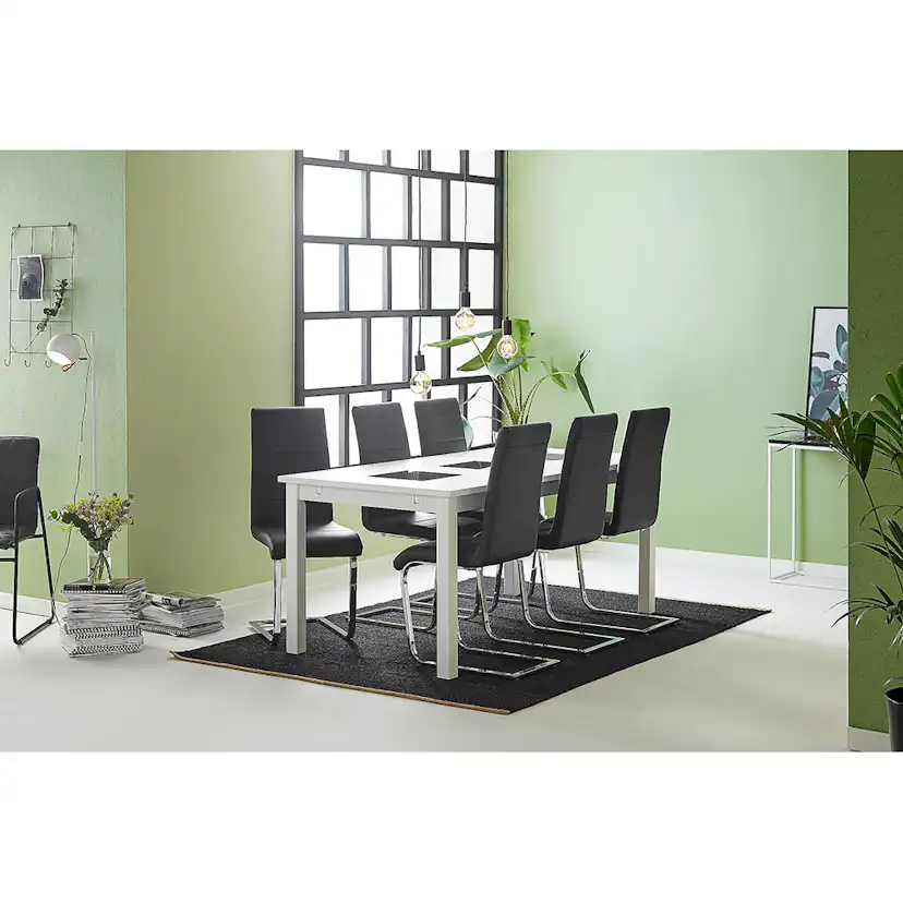 Matgrupp In Living Jasmin med 6 Cibus Stol In Livingar