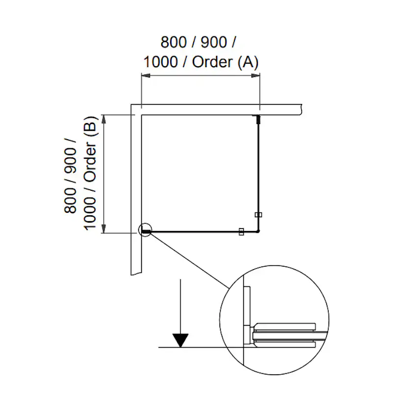 Duschhörn Svedbergs 180° Rista Rak