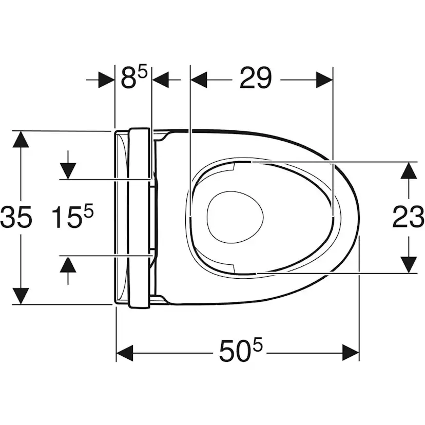 Vägghängd Toalettstol Ifö Spira Style Rimfree