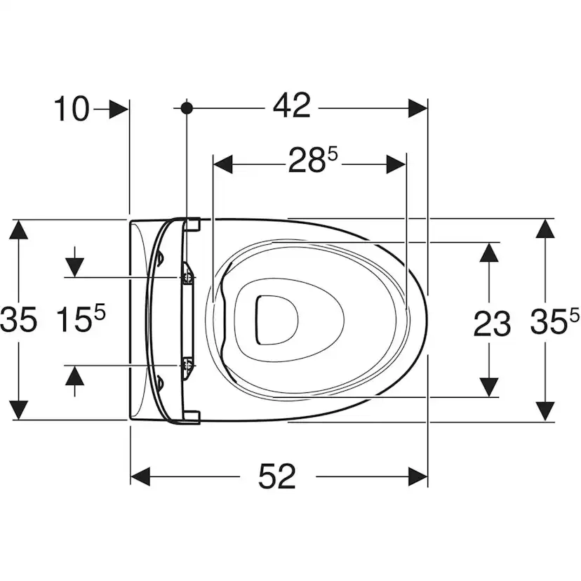 Vägghängd Toalettstol Ifö Spira Modern Rimfree