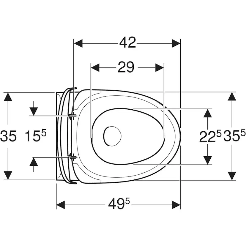 Vägghängd Toalettstol Ifö Spira Classic Rimfree