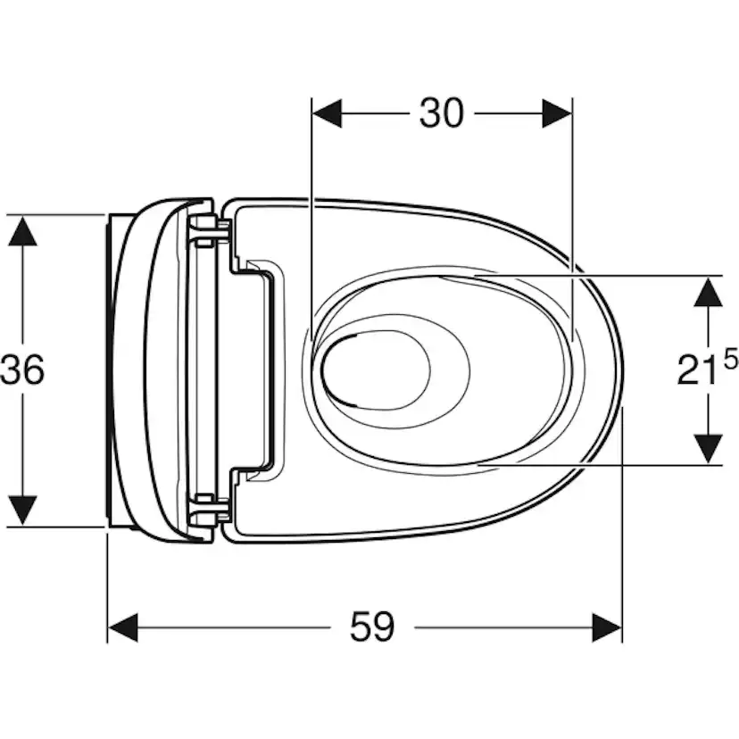 Vägghängd Duschtoalett Geberit AquaClean Mera Comfort