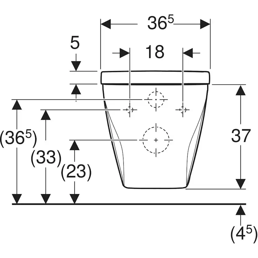 Vägghängd Toalettstol Ifö Spira Style Rimfree
