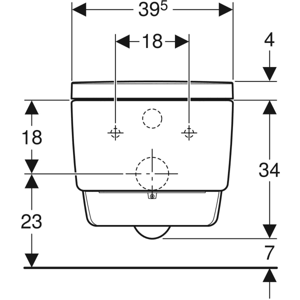 Vägghängd Duschtoalett Geberit AquaClean Mera Comfort
