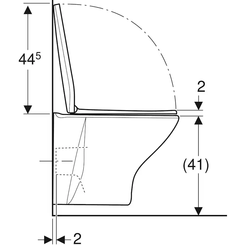 Vägghängd Toalettstol Ifö Spira Style Rimfree