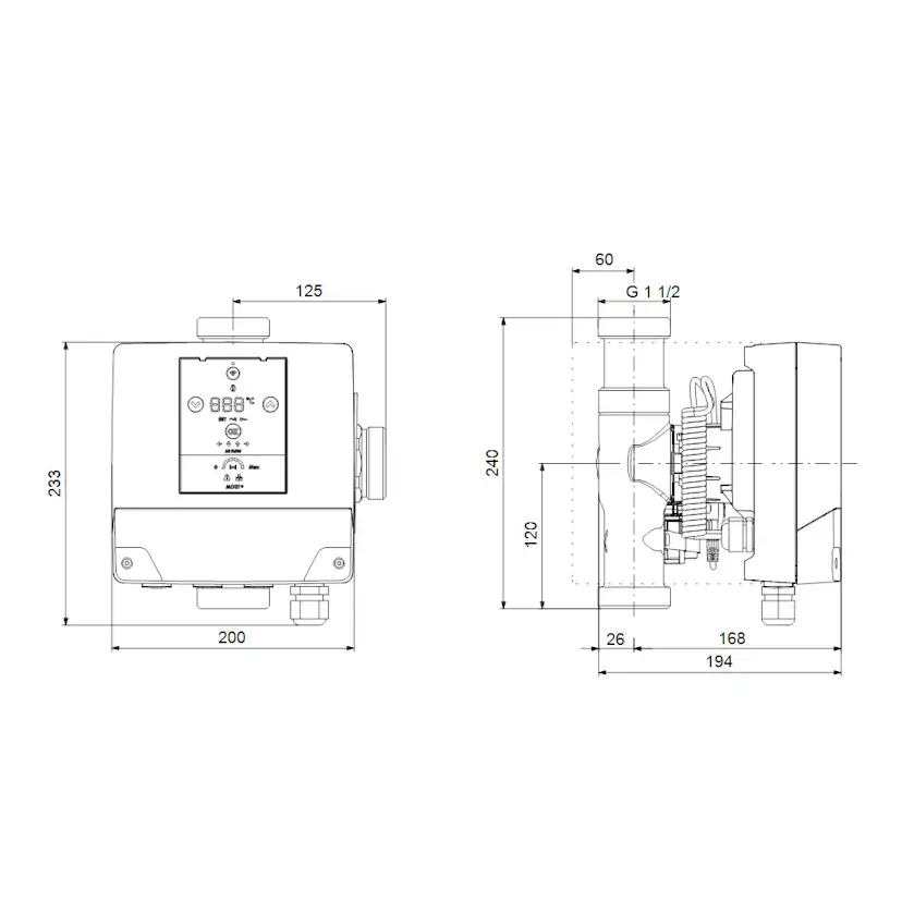 Shuntgrupp Grundfos MIXIT DYNAMIC 25-6.3 NRV