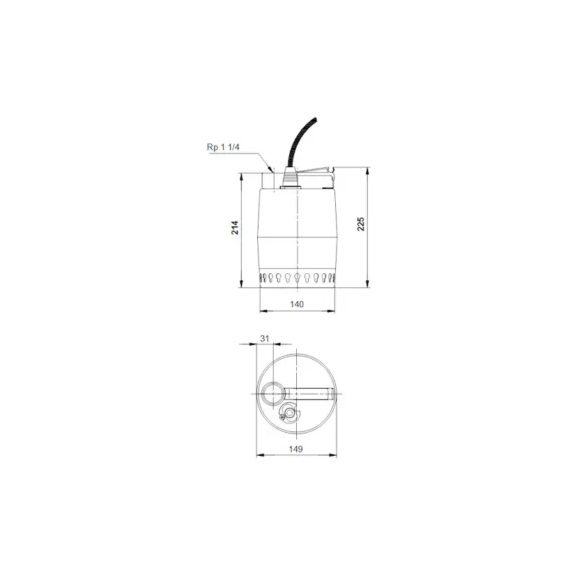 Grundvattenspump Grundfos Unilift KP.250.M.1