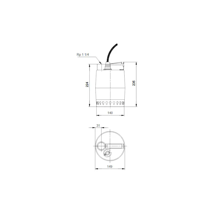 Grundvattenspump Grundfos Unilift KP.350 M.3