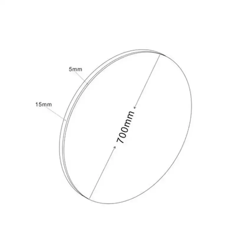 Spegel Bathlife Roa Grå