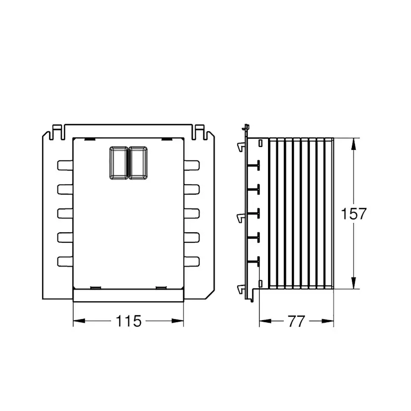 Inspektionsshakt Grohe till Rapid SL