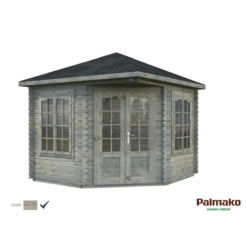 Lusthus Palmako Melanie Väggtjocklek 44 mm, 7,8 m2