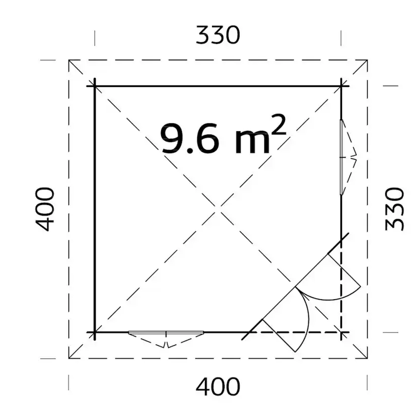 Lusthus Palmako Melanie 10,9 m2