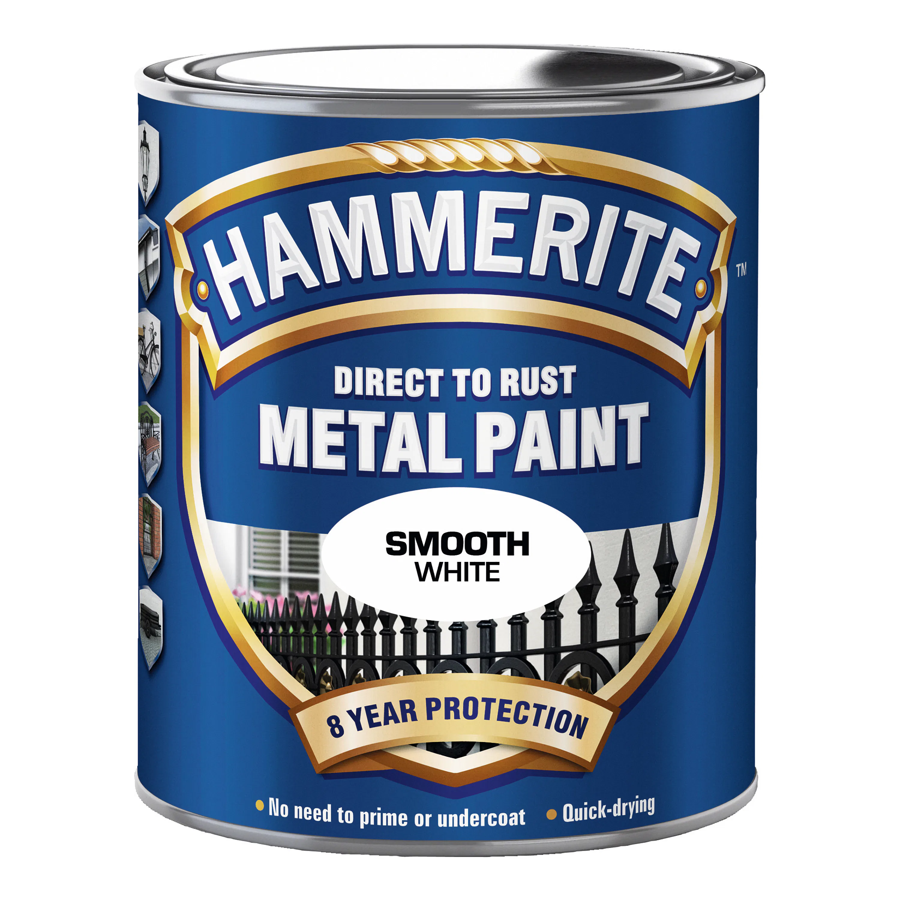 Lack Hammerite Slätlack Vit 750ml med till Plåt/Metall