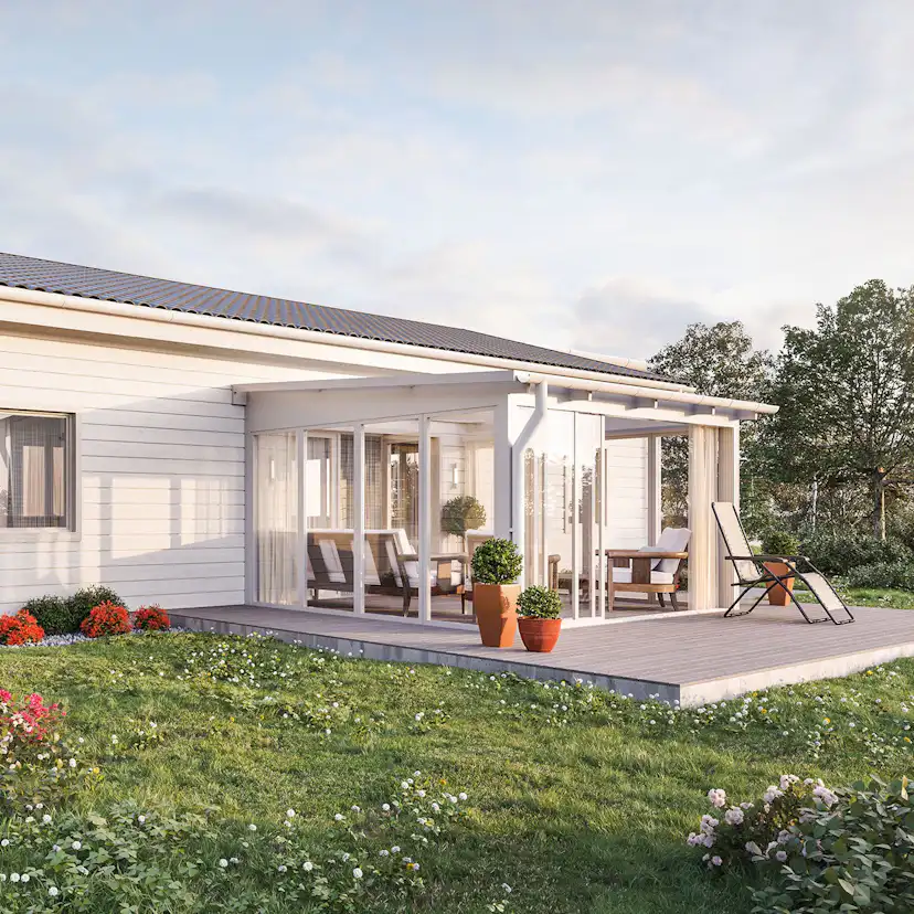 Skjutbart Fönsterparti 2-Delad Halle Primolux