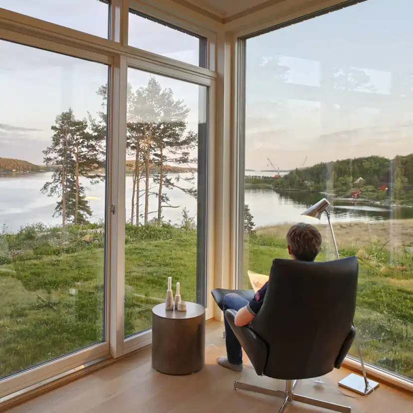 Fast Fönster NorDan för Skjutparti NTech Aluminium