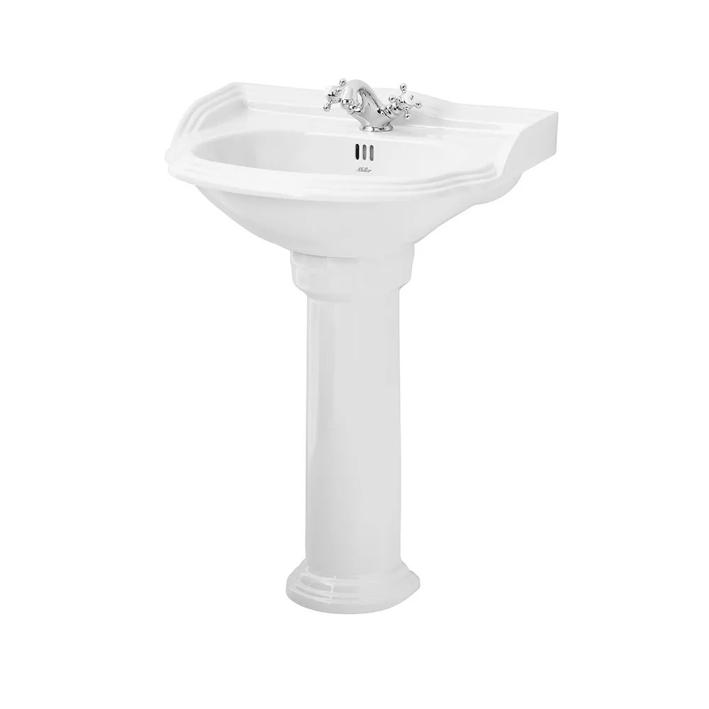 Tvättställ Miller Badrum Classic Arch inkl. Pelare