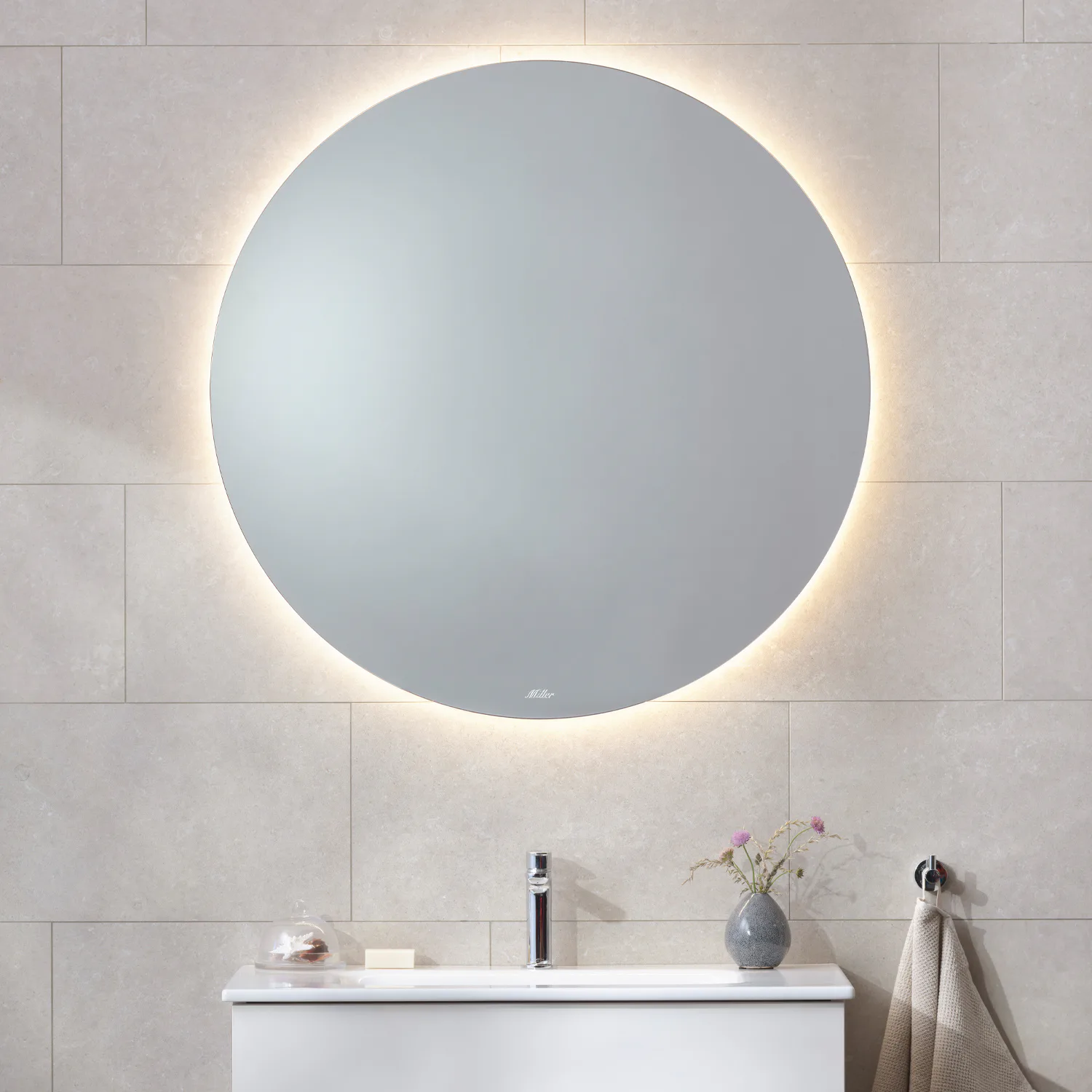 Badrumsspegel Miller Badrum Ambient DIM Rund