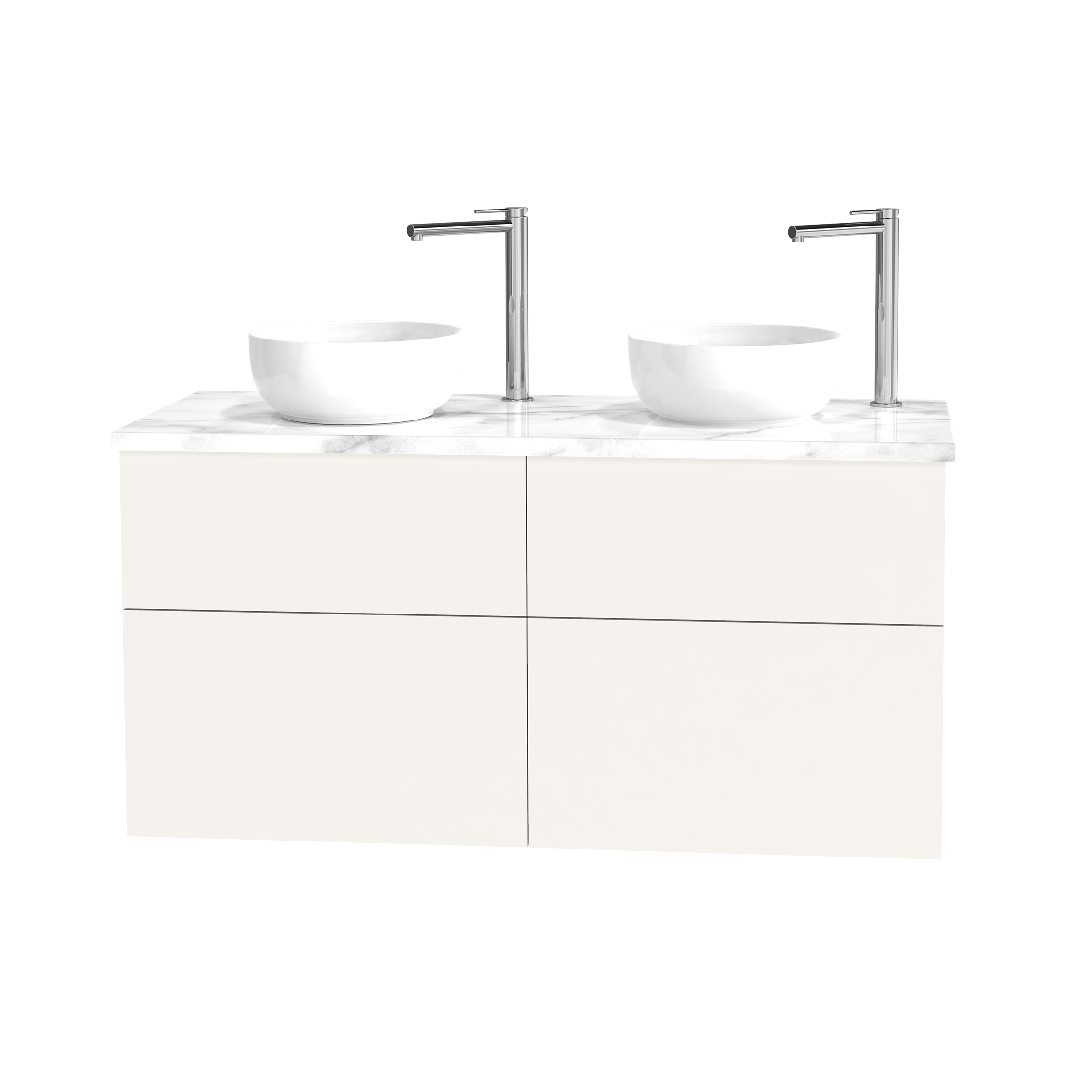 Tvättställsskåp Miller Badrum City 120 för fristående Tvättställ