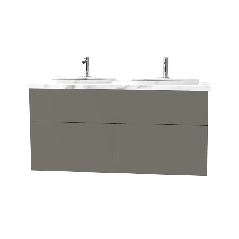 Tvättställsskåp Miller Badrum City 120 för Heltäckande Tvättställ