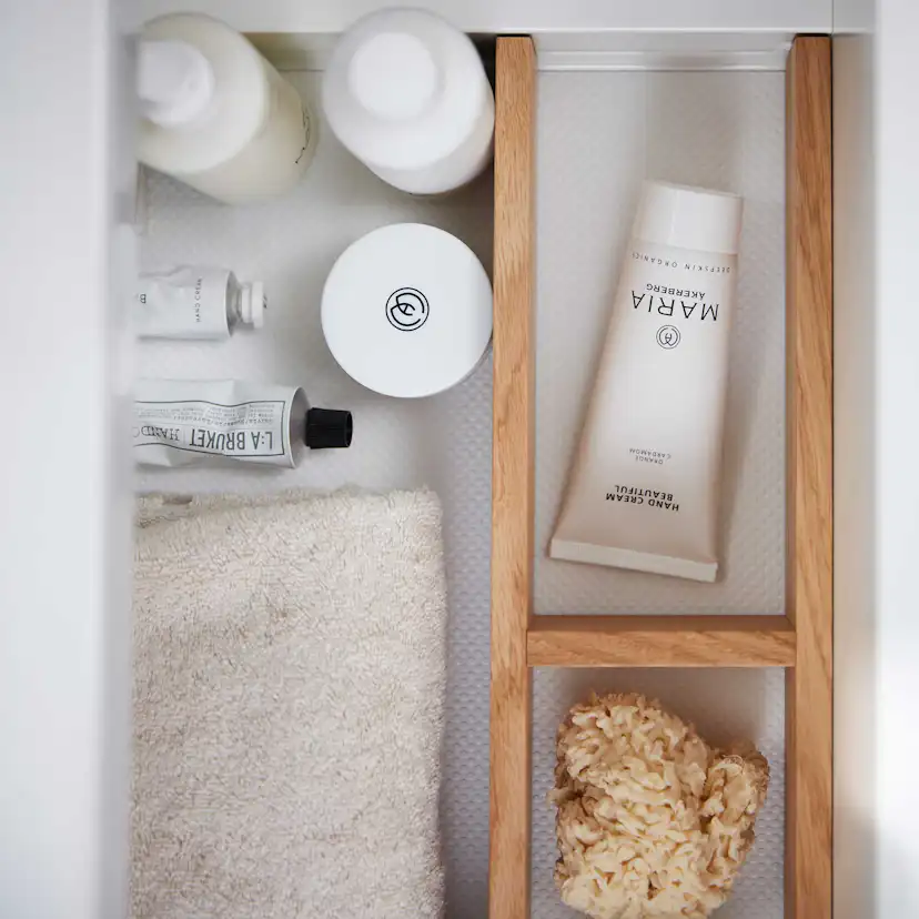 Tvättställsskåp Miller Badrum Kensington 60 med Lådor Vägghängd för Heltäckande Tvättställ