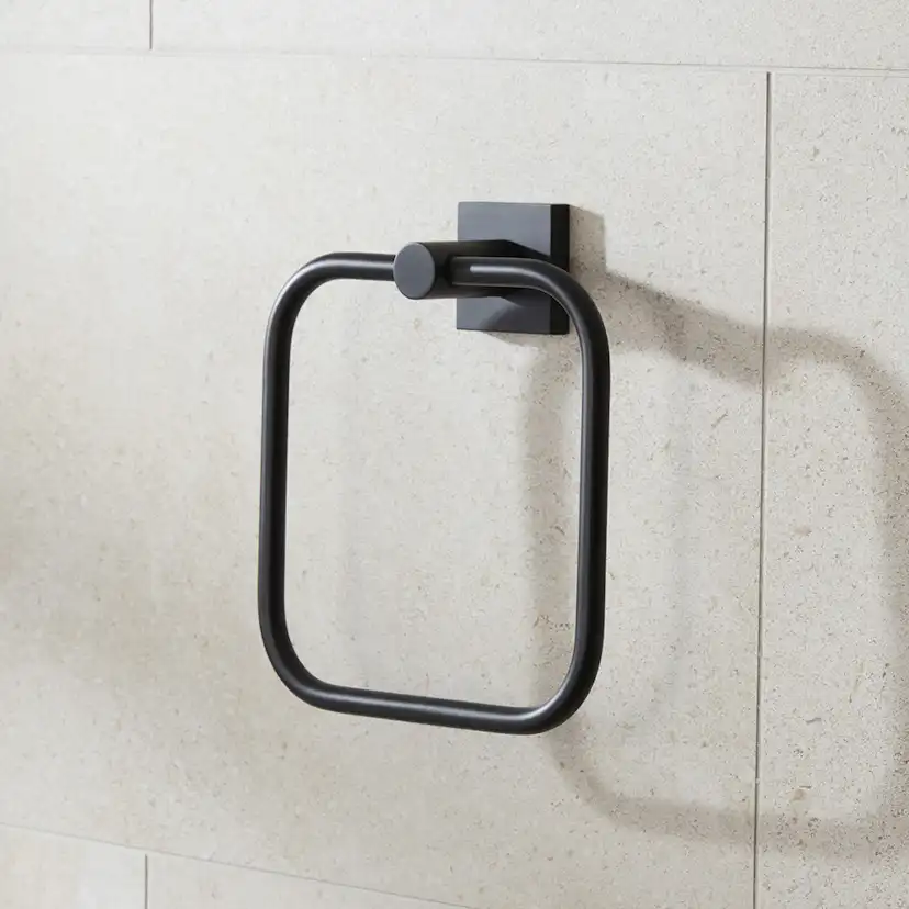 Handduksring Miller Badrum Atlanta Mattsvart