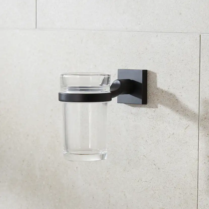 Tandborstglas Miller Badrum Atlanta Mattsvart