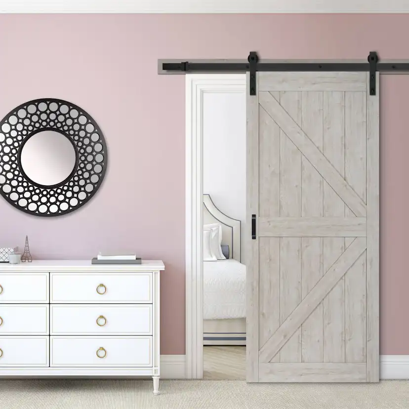 Ladugårdsdörr Mirror Line Loft Sandsten