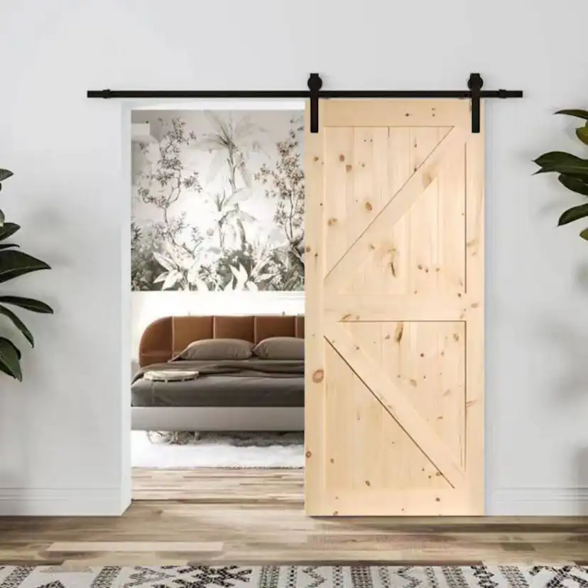 Ladugårdsdörr Mirror Line Loft Obehandlad