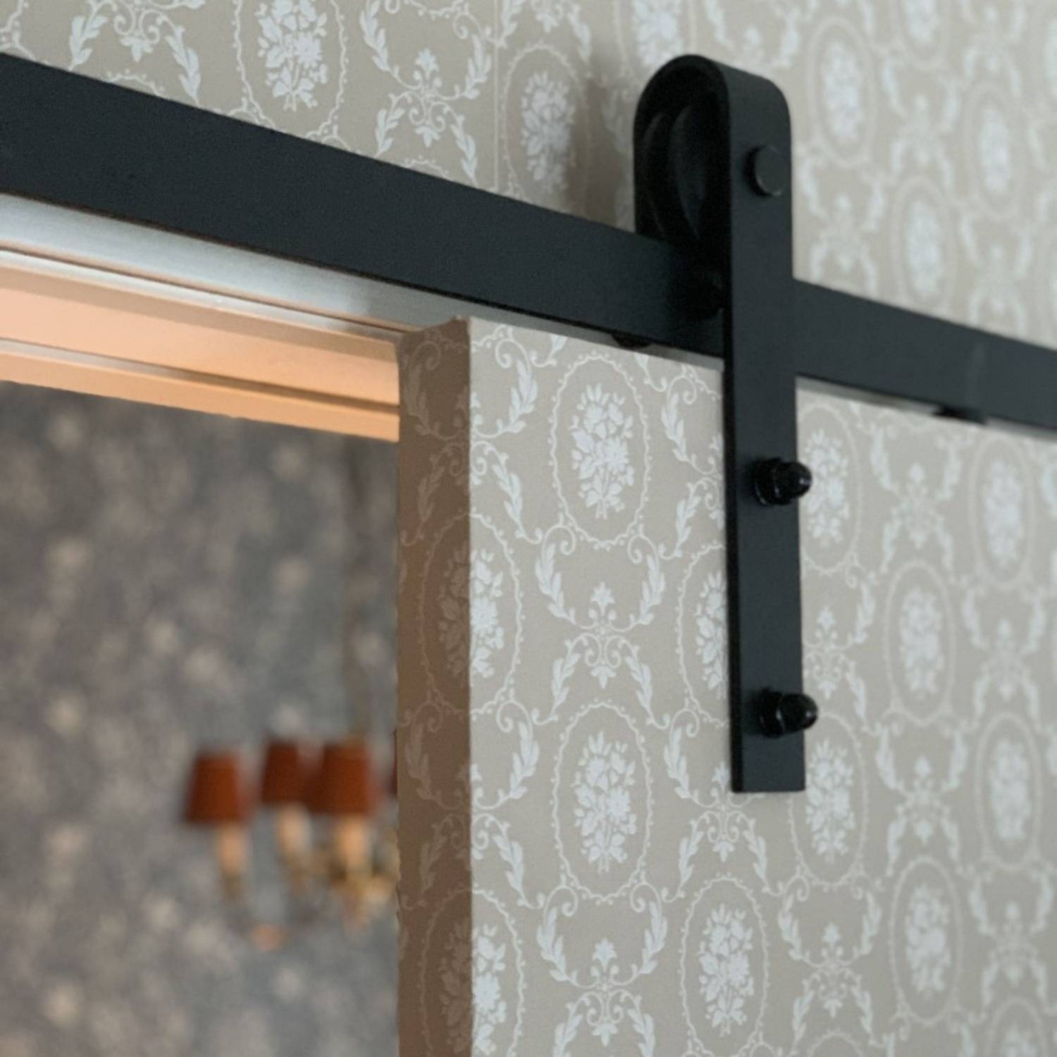 Skjutdörrsbeslag Dörr Mirror Line Loft