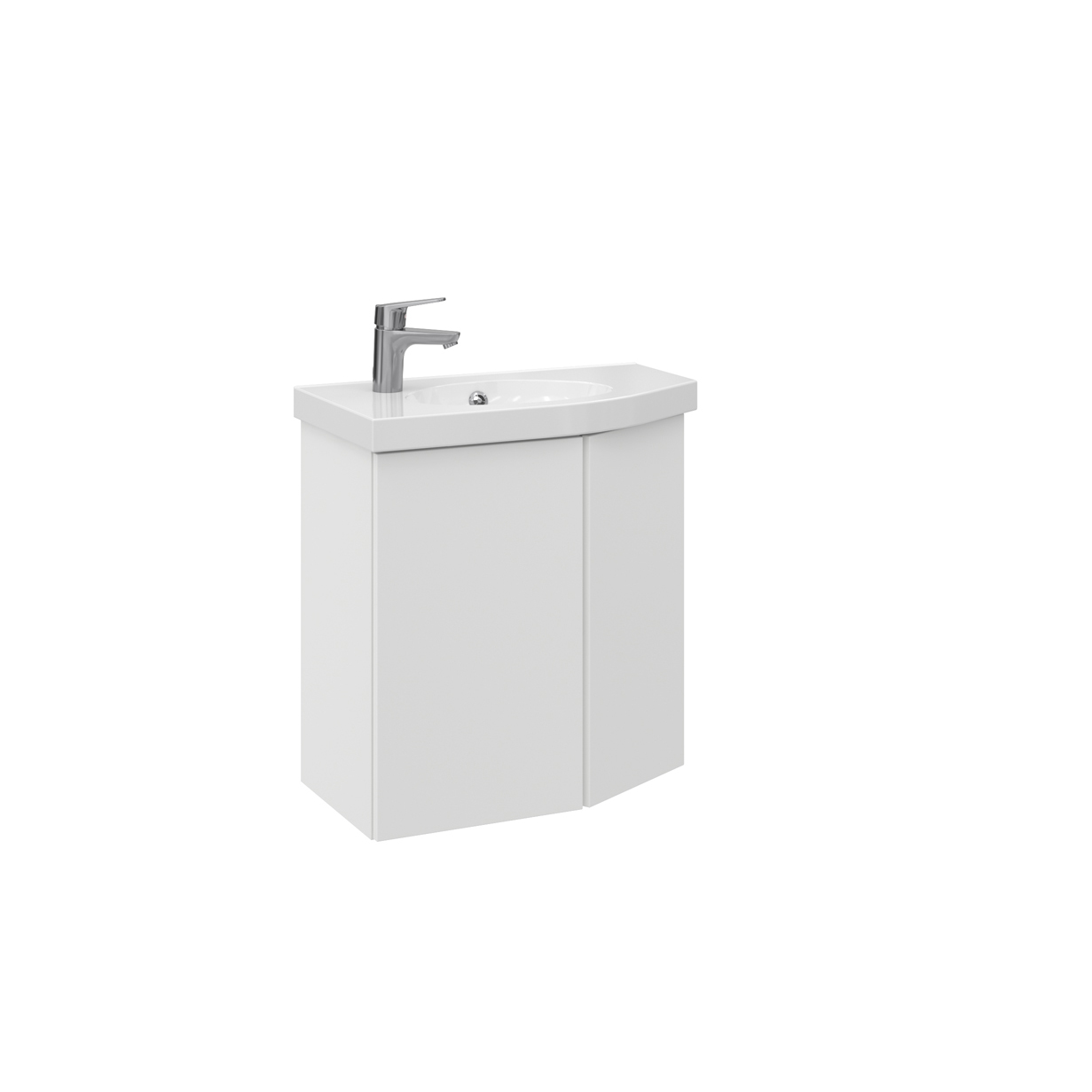 Tvättställsskåp Temal Mondo med Tvättställ och 2 Luckor