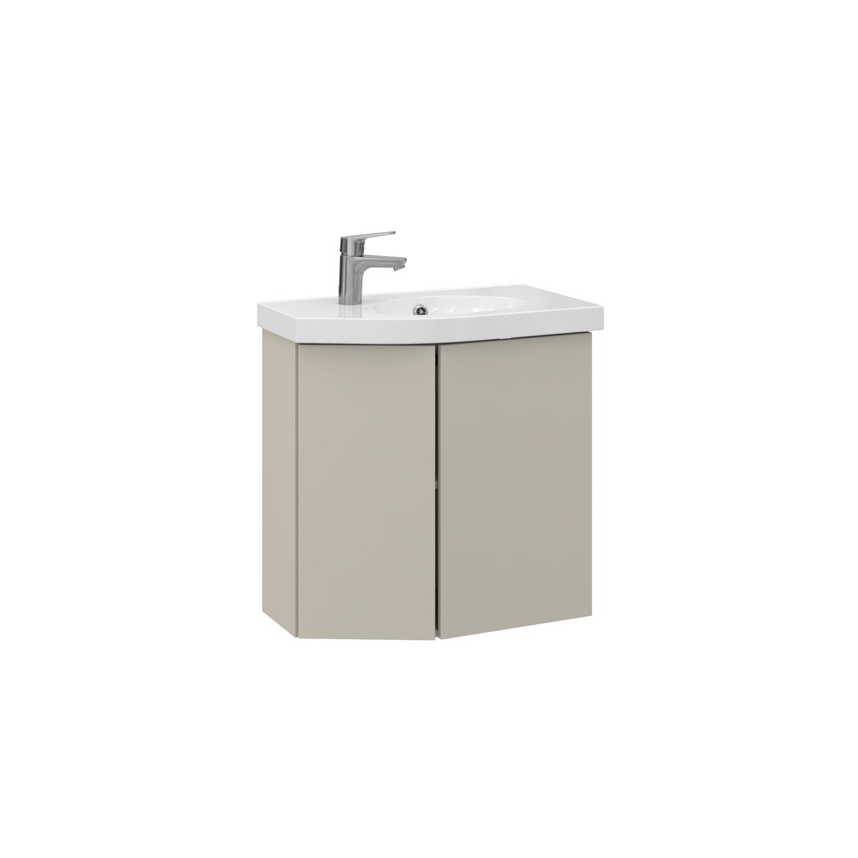 Tvättställsskåp Temal Mondo med Tvättställ och 2 Luckor