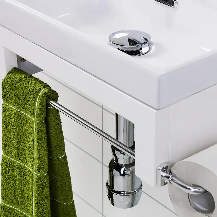 Möbelpaket Noro Touch med Sky Spegel Matt Vit