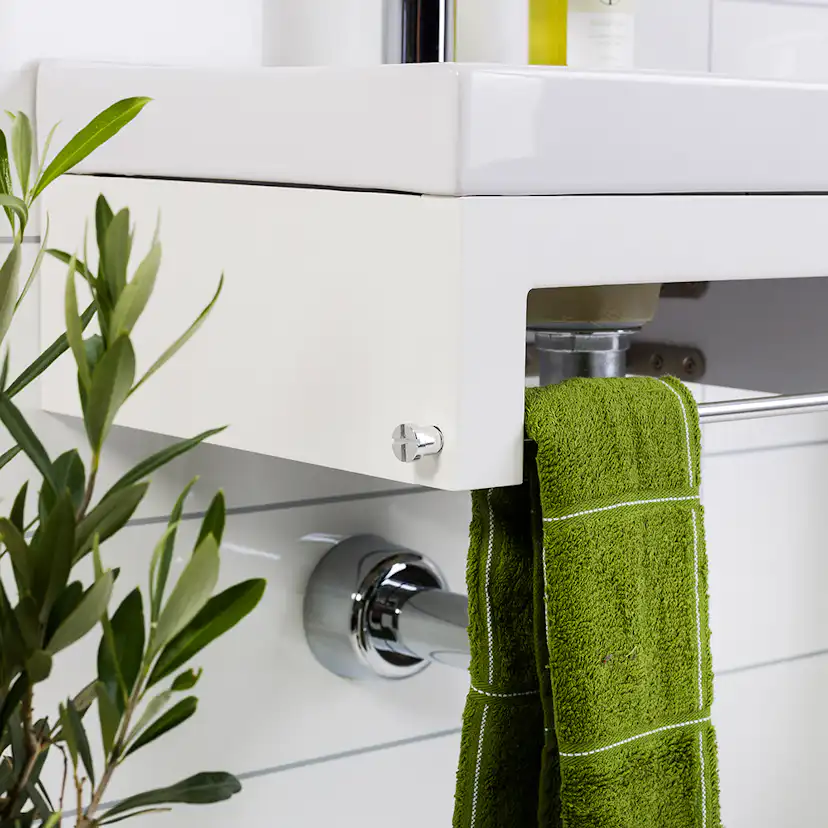 Möbelpaket Noro Touch med Sky Spegel Matt Vit