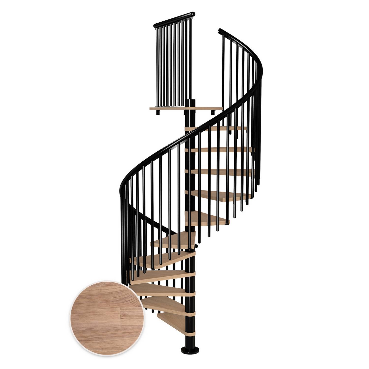 Spiraltrappa Dolle Montréal Ek Vit Oljad Classic 5