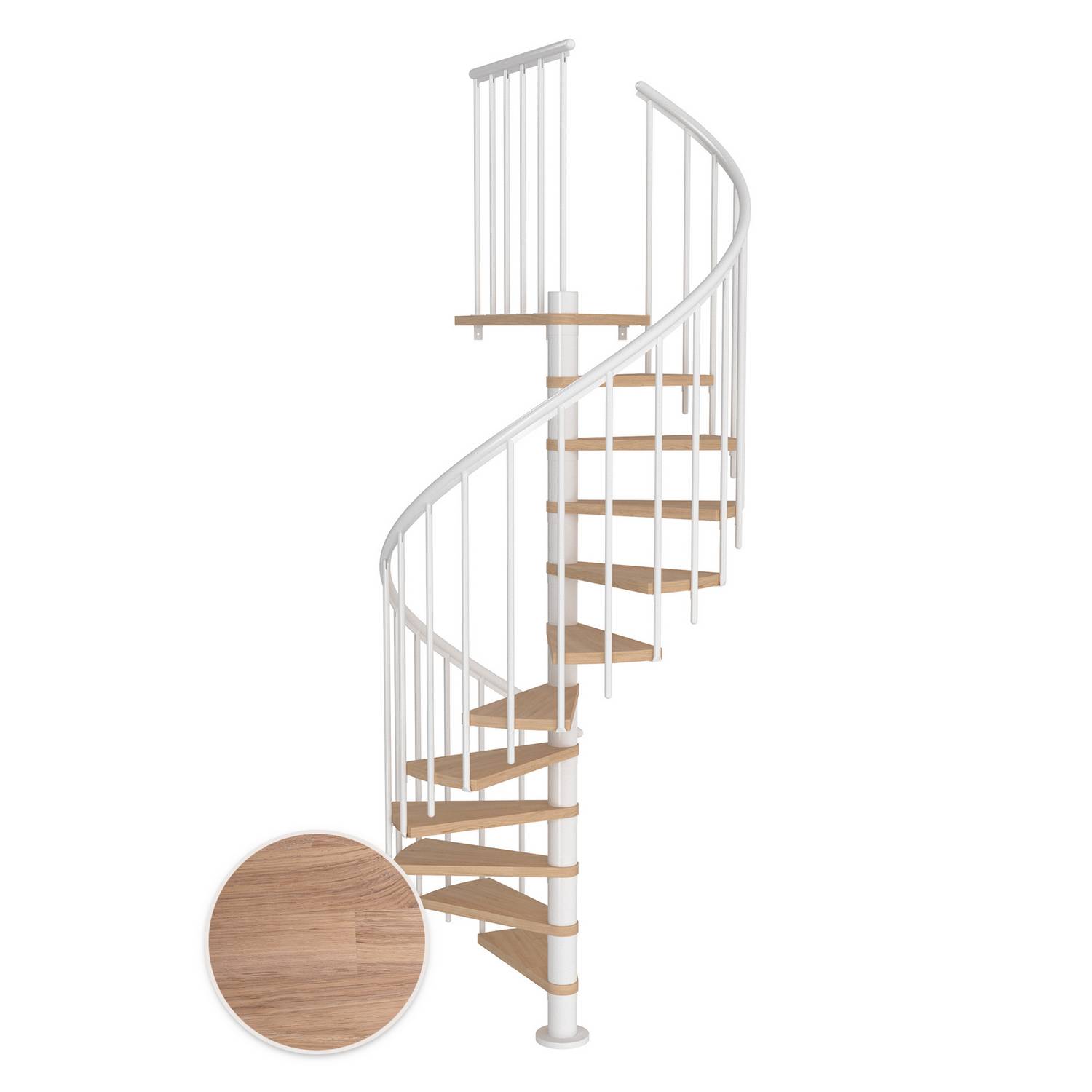 Spiraltrappa Dolle Montréal Ek Vit Oljad Classic 3