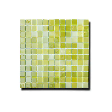 Mosaik Lhådös Glasmosaik Limegrön 2,5x2,5 cm