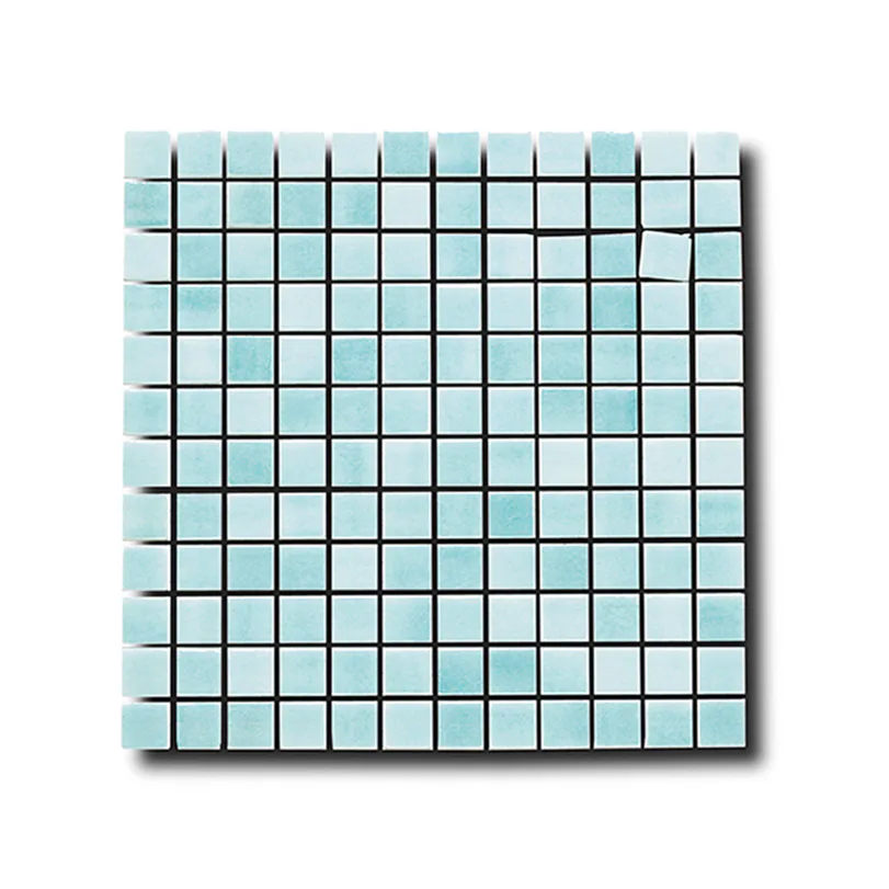 Mosaik Lhådös Glasmosaik Aqua 2,5x2,5 cm