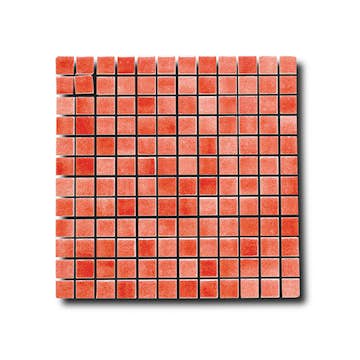 Mosaik Lhådös Glasmosaik Röd 2,5x2,5 cm