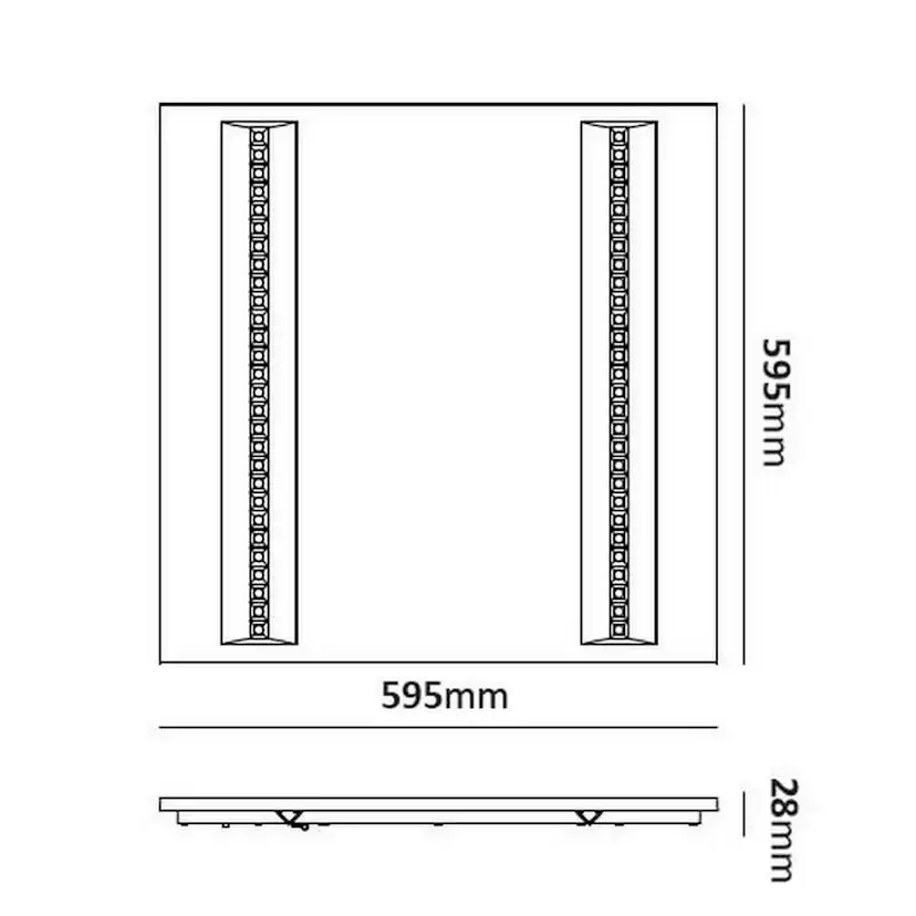 LED-Panel Westal WLP 35W 3570Lm 3K Acahead Dot